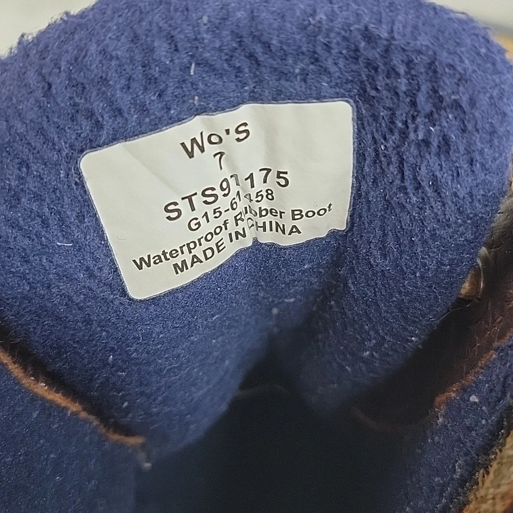 SPERRY TOPSIDER Duck Boots With Side Zipper Women's‎ Size 7